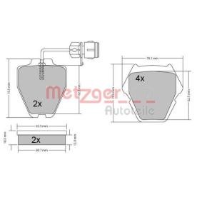 Acquista Kit pastiglie freni da METZGER 1170231 a buon mercato per soli 28,08&nbsp;&euro;