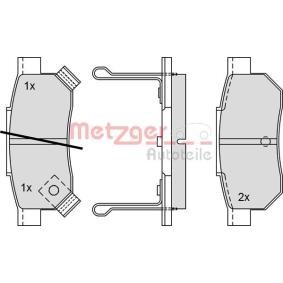 METZGER 1170251 Bromsbelägg ROVER 200 (RF) 1.1 60 hk Bensinmotor