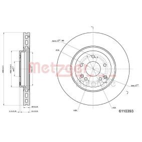 Köp Bromsskiva av METZGER 6110393 till det låga priset 922,52&nbsp;kr