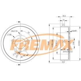 FREMAX BD-9617 Tamburi freni SKODA Fabia 2 (545) 1.4 70 CV Diesel