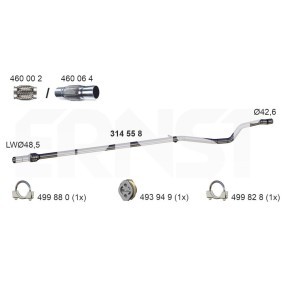 ERNST 314558 Auspuffrohre FIAT Panda Schrägheck (312_, 319_)