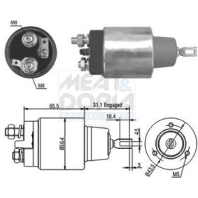 MEAT & DORIA 46073 Elettromagnete motorino avviamento LAND ROVER DEFENDER