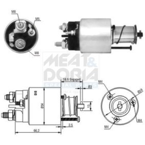 MEAT & DORIA 46139 Solenoid startmotor PEUGEOT 207 SW (WK_) 1.6 120 hk Bensinmotor