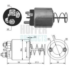 HOFFER 6646053 Elettromagnete motorino avviamento LAND ROVER