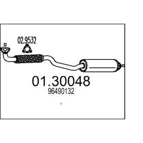 MTS 01.30048 Vorschalldämpfer CHEVROLET
