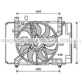 PRASCO DN7532 Ventilador NISSAN JUKE