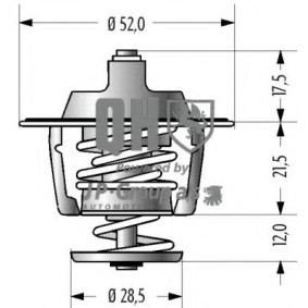 JP GROUP 1514602819 Termostat MAZDA PREMACY (CP) 2.0 131 hk Bensinmotor