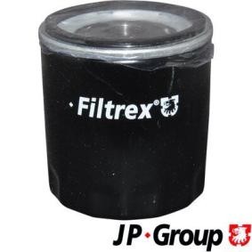 JP GROUP 1518503400 Filtro olio VOLVO V50 (545) 2.0 146 CV Motore a ciclo otto