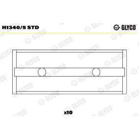 GLYCO H1340/5 STD Pleuellager RENAULT MEGANE 3 Grandtour (KZ0/1) 2.0 140 PS Otto
