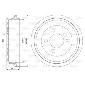 VALEO 237099 Tamburi freni SKODA Fabia 2 (545) 1.4 70 CV Diesel