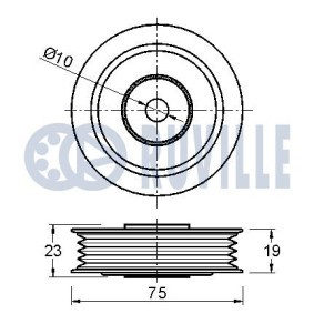 RUVILLE 57086 Galet tendeur de courroie d'accessoire MAZDA 3 3/5 portes (BM, BN) 1.5 100 CV Essence