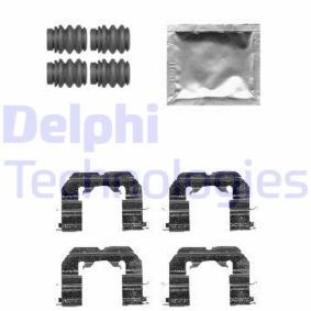 DELPHI LX0589 Kit de acessórios, pastilhas de travão KIA PEGAS