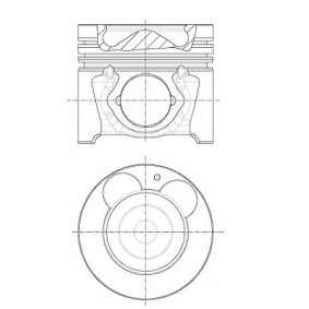 NÜRAL 87-849007-02 Pistão KIA PRIDE