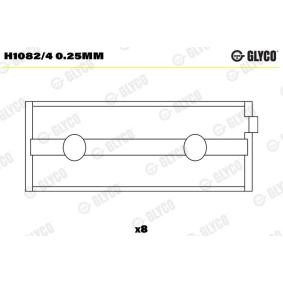 GLYCO H1082/4 0.25mm Pleuellager ALFA ROMEO 156 (932) 2.5 190 PS Otto