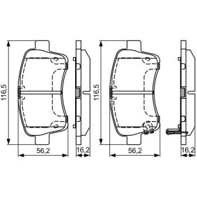 Compre Pastilhas de travão da BOSCH 0 986 495 318 a um preço baixo por 27,79&nbsp;&euro;