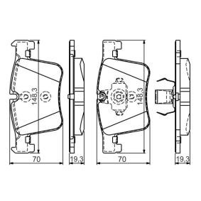 Kjøp Bremseklosser av BOSCH 0 986 TB3 149 til den lave prisen 1151,25&nbsp;kr