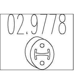 MTS 02.9778 Supporto marmitta NISSAN PIXO (UA0)