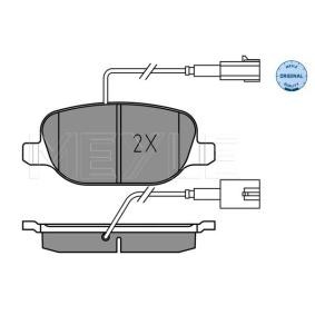 Köp Bromsbelägg av MEYLE 025 238 1118 till det låga priset 356,32&nbsp;kr