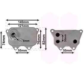 VAN WEZEL 03013704 Oljekylare VW Passat Sedan (3C2) 2.0 150 hk Bensinmotor
