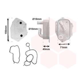 VAN WEZEL 09013704 Oljekjøler PEUGEOT 4007