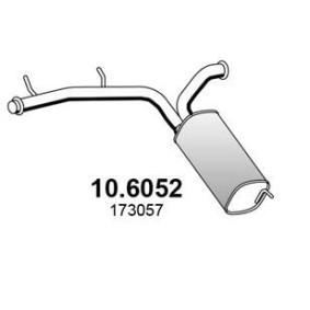 Mittelschalldämpfer 10.6052 für FIAT