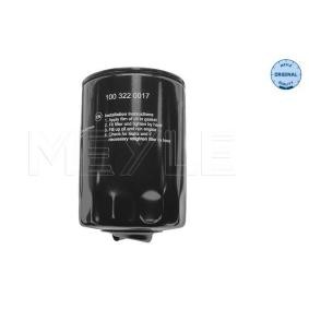 Köp Oljefilter av MEYLE 100 322 0017 till det låga priset 188,82&nbsp;kr