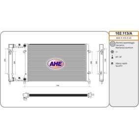 AHE 102.113/A Kylare VW Passat Sedan (3C2) 2.0 150 hk Bensinmotor