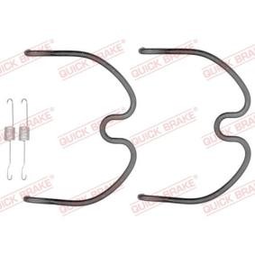 KAWE 105-0872 Kit de accesorios, pastillas de frenos SUZUKI LIANA Fastback 1.6 103 cv Motor otto