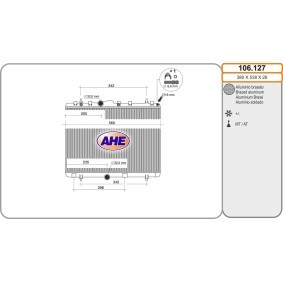 AHE 106.127 Kühler CITROËN C3 Picasso 1.6 114 PS Otto