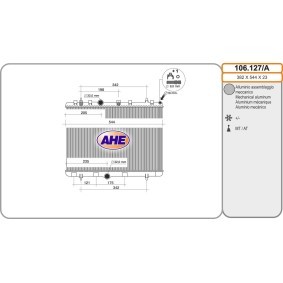 AHE 106.127/A Kühler CITROËN C3 Picasso 1.6 114 PS Otto