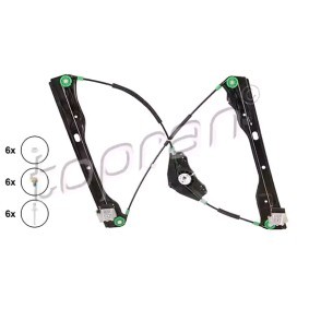 TOPRAN 116 297 Fönsterhiss VW Passat Sedan (3C2) 2.0 150 hk Bensinmotor