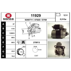 EAI 11929 Anlasser RENAULT LAGUNA 1 (B56, 556) 1.6 107 PS Otto