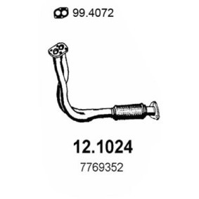 Abgasrohr 12.1024 für FIAT