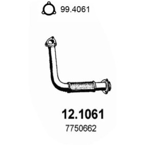 Abgasrohr 12.1061 für FIAT