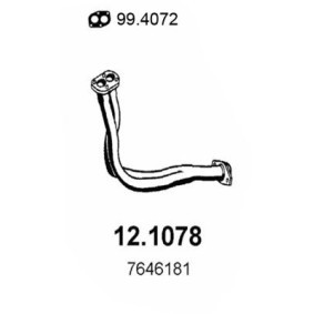 Abgasrohr 12.1078 für FIAT