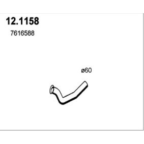 Abgasrohr 12.1158 für FIAT