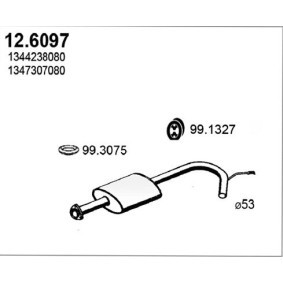 ASSO 12.6097 Silenziatore centrale FIAT DUCATO Furgonato (244)