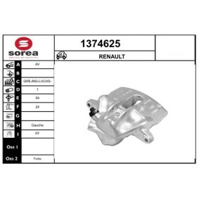 SNRA 1374625 Bremssattel RENAULT Megane 4 Grandtour (K9A/M/N_) 1.6 115 PS Otto