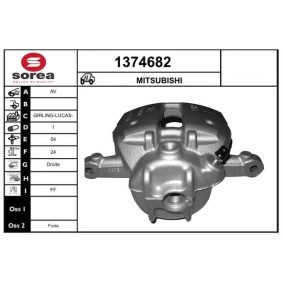 SNRA 1374682 Étrier de frein MITSUBISHI COLT 6 (Z3A, Z2A) 1.3 92 CV Essence