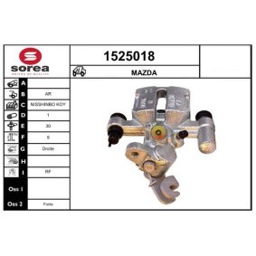 SNRA 1525018 Bremsecaliper MAZDA FAMILIA 5 (BA) 1.5 88 hk Bensinmotor
