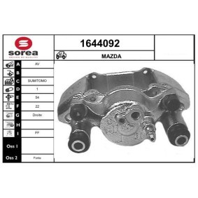 SNRA 1644092 Bremsecaliper MAZDA FAMILIA 5 (BA) 1.5 88 hk Bensinmotor