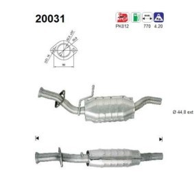 AS 20031 Catalisador FORD FIESTA Caixa (F3L, F5L)