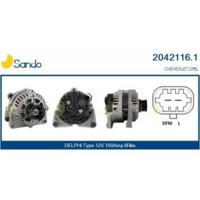 SANDO 2042116.1 Alternateur CHEVROLET CRUZE (J300) 1.8 137 CV Essence