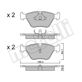 METELLI 22-0122-0 Bremsbeläge BMW 5 Touring (E34) 2.0 150 PS Otto