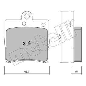 METELLI 22-0343-0 Bremsbeläge MERCEDES-BENZ C-Klasse Sportcoupe (CL203) 2.5 204 PS Otto