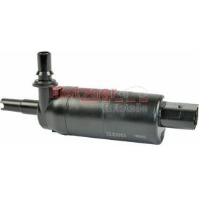 SKODA Ajovalojenpesu-pumppu METZGER 2220053