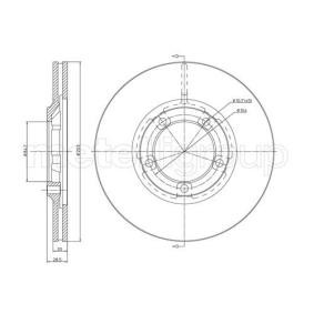 METELLI 23-0654 Discos de freno HYUNDAI H100 Caja/Chasis 2.5 78 cv Gasoleo