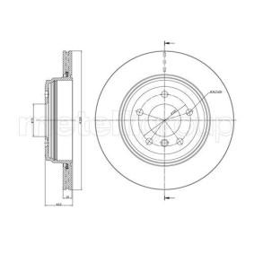 METELLI 23-0815C Bremsscheiben BMW 5 Touring (E61) 3.0 211 PS Otto