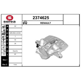 EAI 2374625 Bremssattel RENAULT Megane 4 Grandtour (K9A/M/N_) 1.6 115 PS Otto