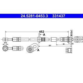 Compre Tubo flexível de travão da ATE 24.5281-0453.3 a um preço baixo por 29,58&nbsp;&euro;